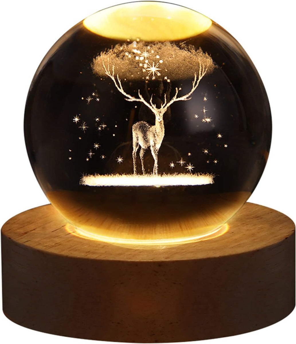 Luce Notturna un Sfera di con Base Lampada da Tavolo un LED Stell8977