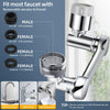 Aeratore per rubinetto ruotabile prolunga rubinetto multifunzione con 2 modalità aeratori rubinetti testina spruzzatore girevole filtro rubinetto antispruzzo per cucina e bagno