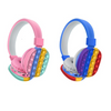 Cuffie Pippint Bambini con Microfono Bluetooth in Silicone colore arcobaleno