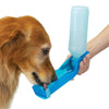 Abbeveratoio Beverino in plastica dispenser per animali domestici da viaggio portatile con bottiglia da 450 ml