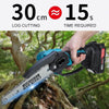 Mini Motosega Elettrica Portatile con 2 Batterie da 88W – Barre Intercambiabili da 6 e 8 Pollici per Potatura, Giardinaggio e Taglio Legno