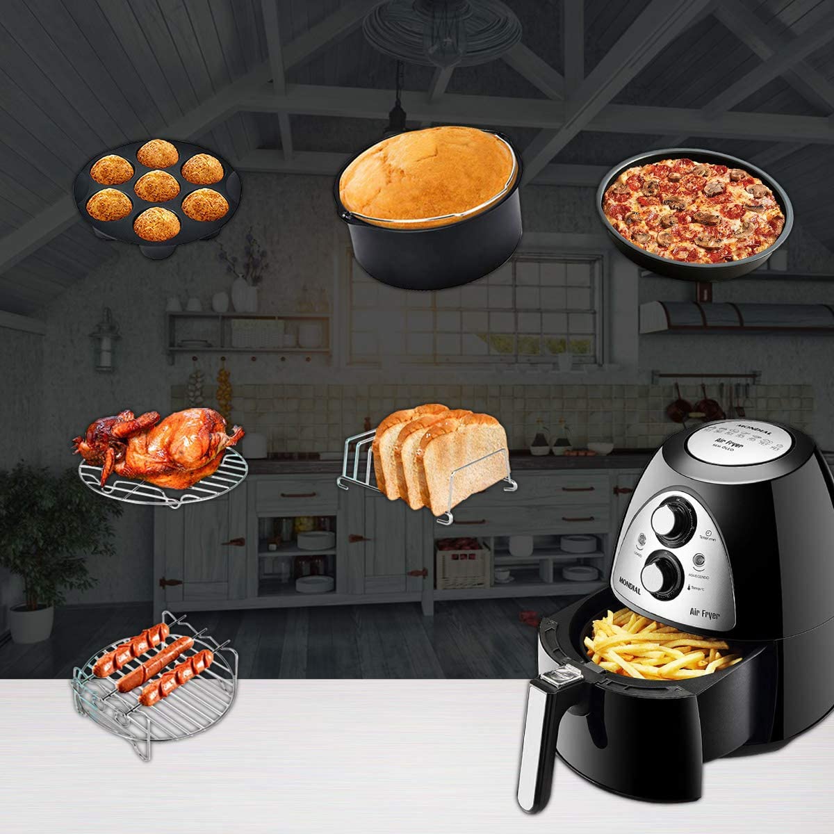 12 pezzi accessori per friggitrice ad aria Air Fryer