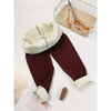 Leggings Imbottiti in cotone e velluto spesso con peluche all'interno Cashmere S M L XL Nero o Rosso