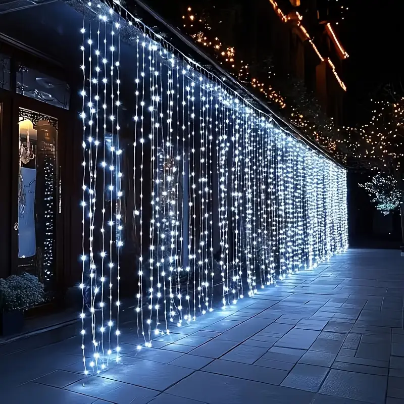 Tenda Luminosa LED 3x3m 300 Luci Impermeabili con Telecomando per Interni Esterni