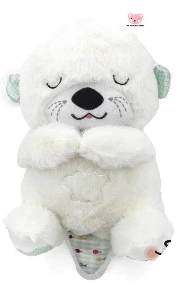 Breathing Bear Peluche Calmante Sensazione Grembo Materno Peluche simula il respiro Grigio Bianco Rosa Grigio Scuro