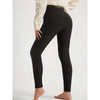 Leggings Imbottiti in cotone e velluto spesso con peluche all'interno Cashmere S M L XL Nero o Rosso