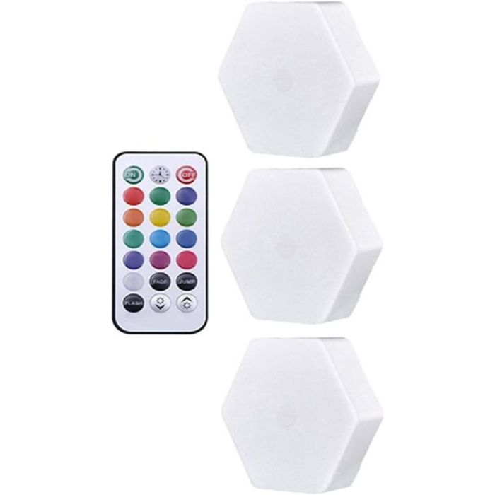 Lampada da parete a led esagonale rgb con app remoto control night light