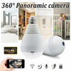 Lampadina Bianca 360 sorveglianza spy cam videocamera panoramica ip camera wifi