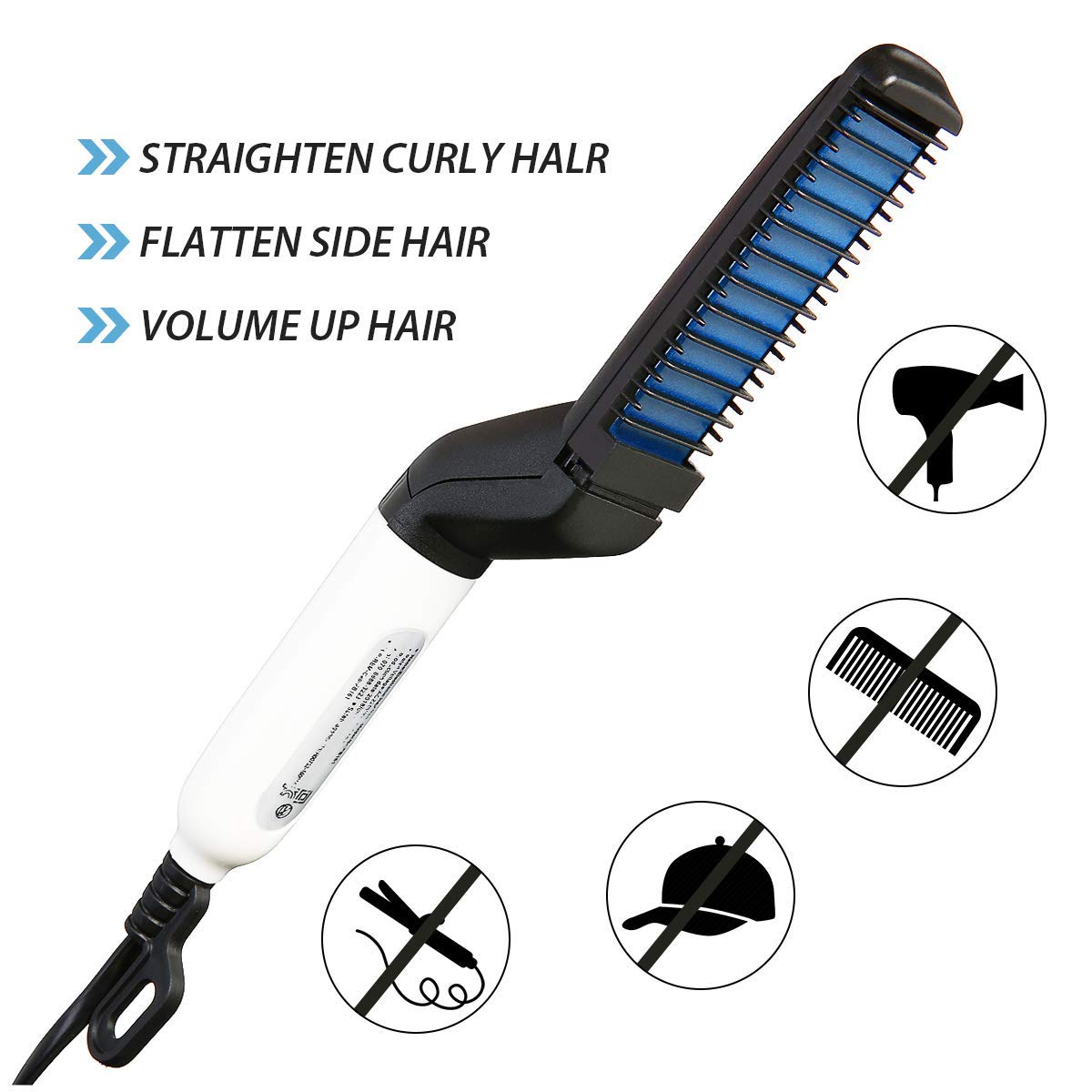 Pettine Elettrico Barba Capelli Multifunzionale