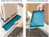 Organizer per lavello da cucina 3 supporti stabili per strofinacci da cucina più contenitore con cassettino per l'acqua che gocciola