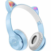 Cuffie stereo bluetooth 5.0 senza filo con orecchie di gatto led colorati