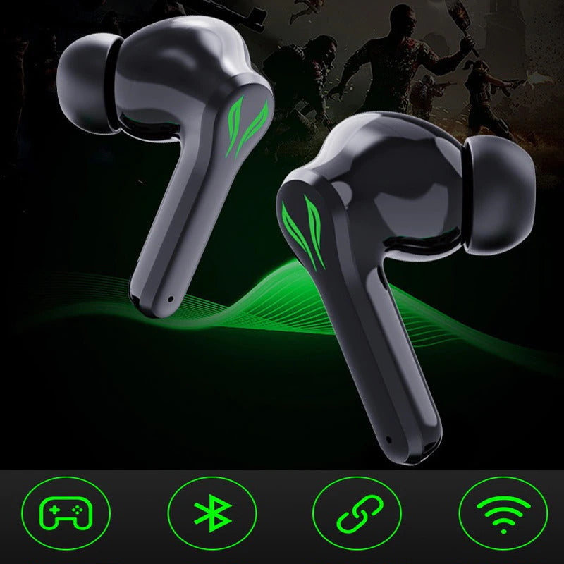 Auricolari Wireless Gaming  Bluetooth con luce Led sportivi impermeabili a latenza ultra bassa