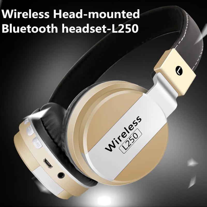 L250 Cuffie Senza Fili Bluetooth Auricolare Regolabile Auricolari Con Microfono Per PC Telefono Mp3