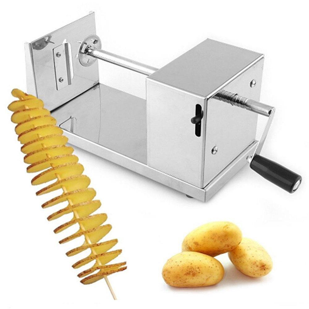 Affetta patate spirale taglia patata manuale ricciolo street food sbuc –  Claricoshop