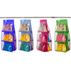 Organizer organizzatore per borse 6 spazi con appendino gancio per armadio, fino a 12 borse