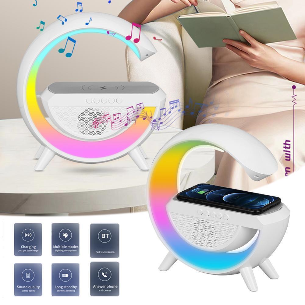 Biseoamz Altoparlante Bluetooth Multifunzione 5 in 1 con Luce, Sveglia Biseoamz Altoparlante Bluetooth Multifunzione 5 in 1 con Luce, Sveglia