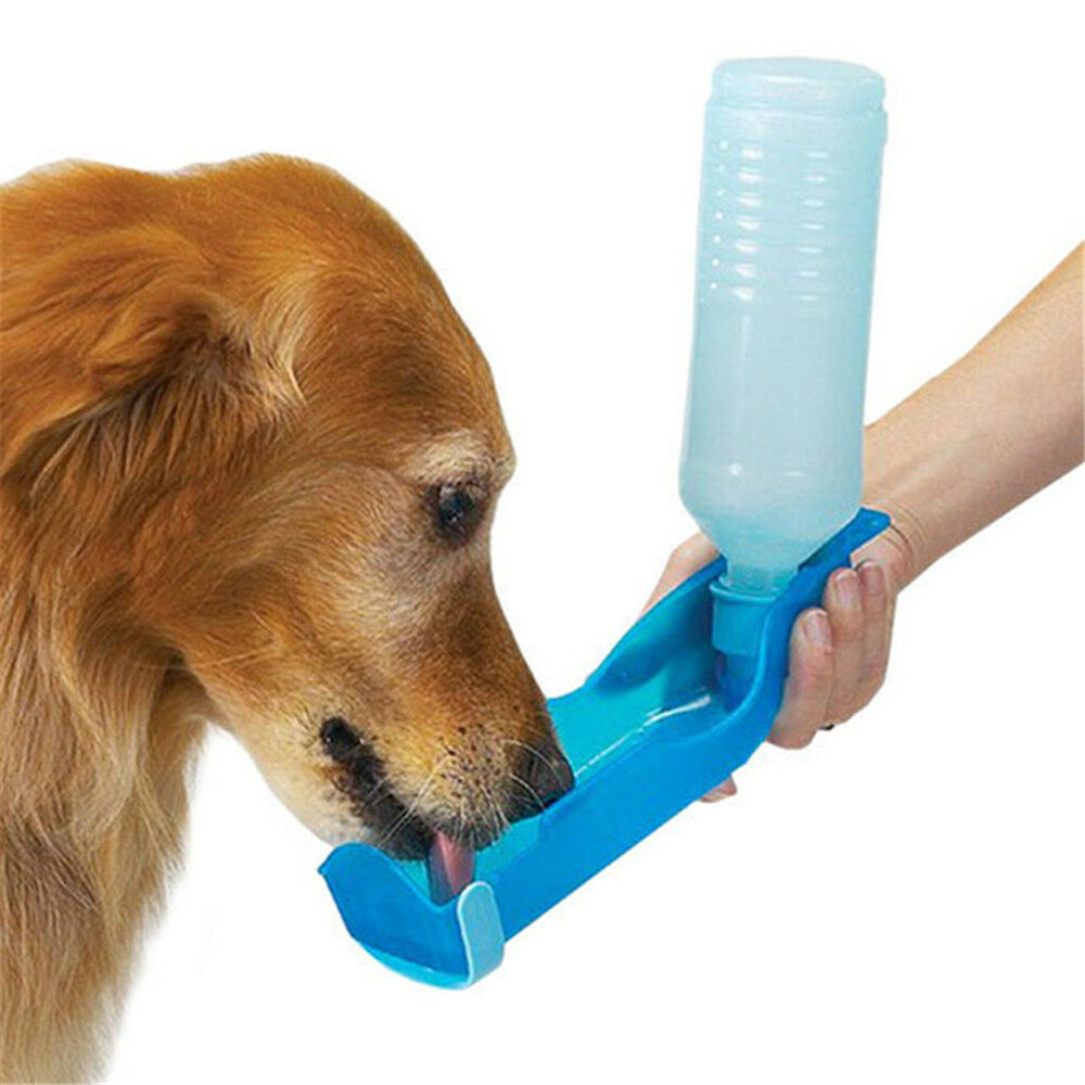 Abbeveratoio Beverino in plastica dispenser per animali domestici da viaggio portatile con bottiglia da 250 ml