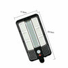 Faro lampione stradale pannello solare con sensore telecomando 117 LED SMD FO-TA146